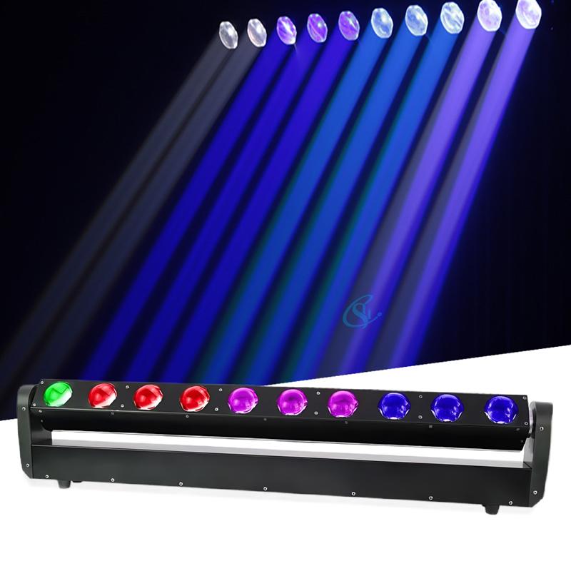 10x40w 4in1 Rgbw Colorful Led Beam Scanner Pixel Bar Moving Head Dj Stage Disco Light Professional for Nightclu Party Show