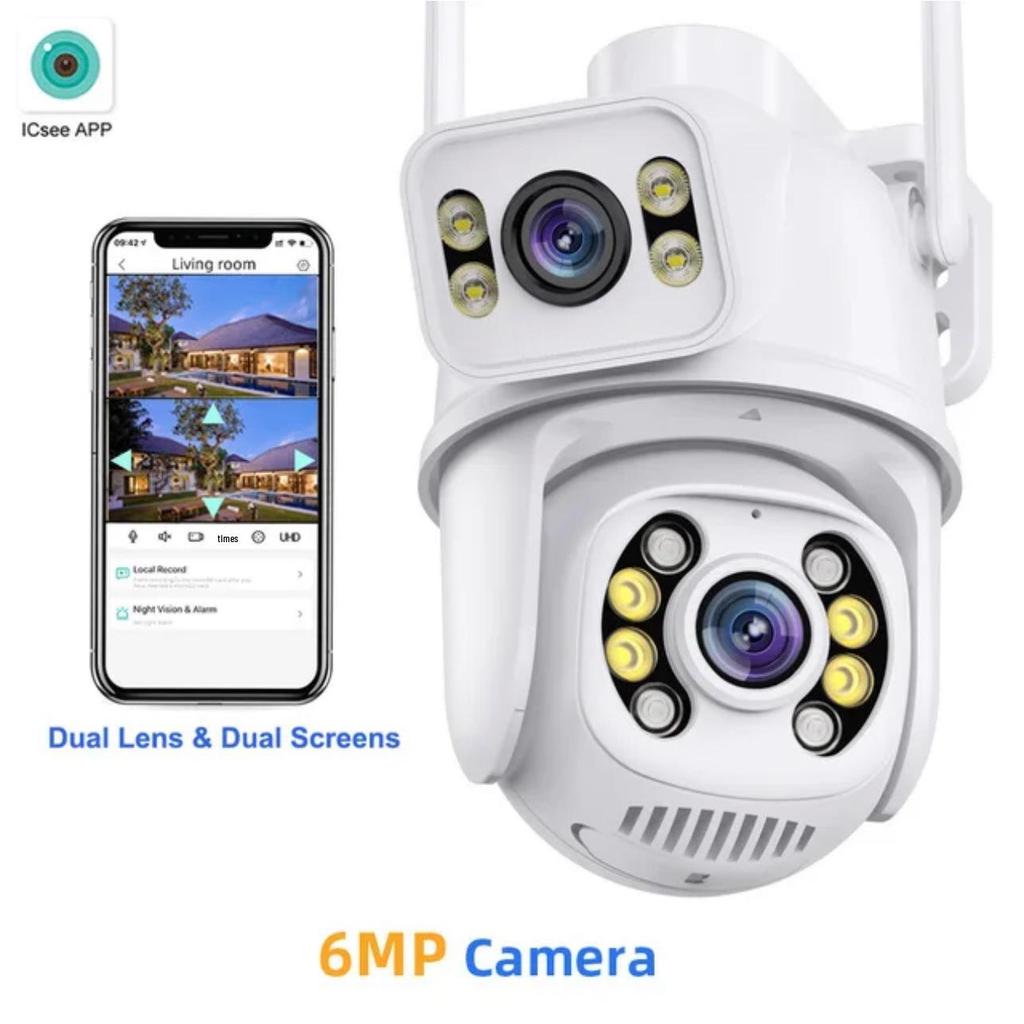 360° Dual-View Wireless Night Vision Surveillance Camera with Infrared
