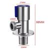 Stainless Steel Triangle Valve Toilet Water Stop Valve Water Heater Valves For Bathrooms Kitchens Balconies Toilet Accessories
