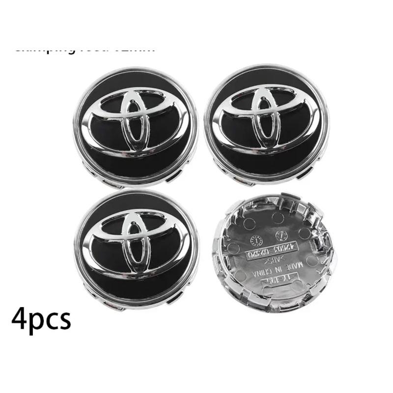 4pcs 62mm Car Styling Wheel Hub Center Caps Rim Cover Badge For Toyota Corolla Yaris CHR Rav4 Highlander Avalvn Camry accessory
