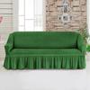 Universal Sofa Furniture Slipcover With Skirt Fitted Couch Cover For 1 /2 /3 /4 Seaters ,Washable Top Elastic Durable Seersucker Material