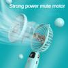 Handheld Fan Mini Foldable Portable Neck Hanging Fans 5 Speed USB Rechargeable 3000mAh Fan with Phone Stand and Display Screen