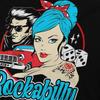 Rockabilly Pin Up Girl 50er Sock Hop Party Rock And Roll T-Shirt Vintage Alternativ Herren T-Shirt O-Ausschnitt