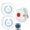 Wireless A6 Doorbell with Emergency Wristband and Lanyard - Long-Range European/American Standard