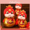 Luxurious 2025 New Year Snake Plush Doll Charming Zodiac Snake For Good Fortune Gifts