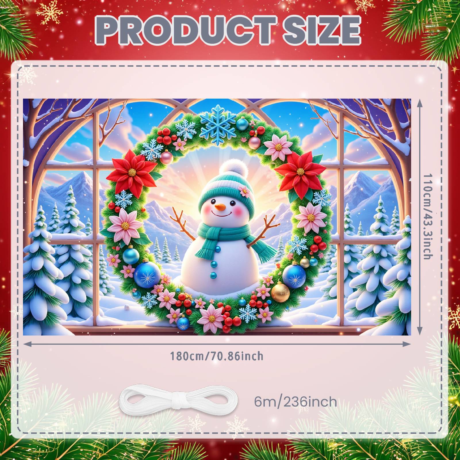 Xmas Backdrop Snowflake Design Snowflake Backdrop Xmas Decoration Background Christmas Elements Snowman Display For Winter