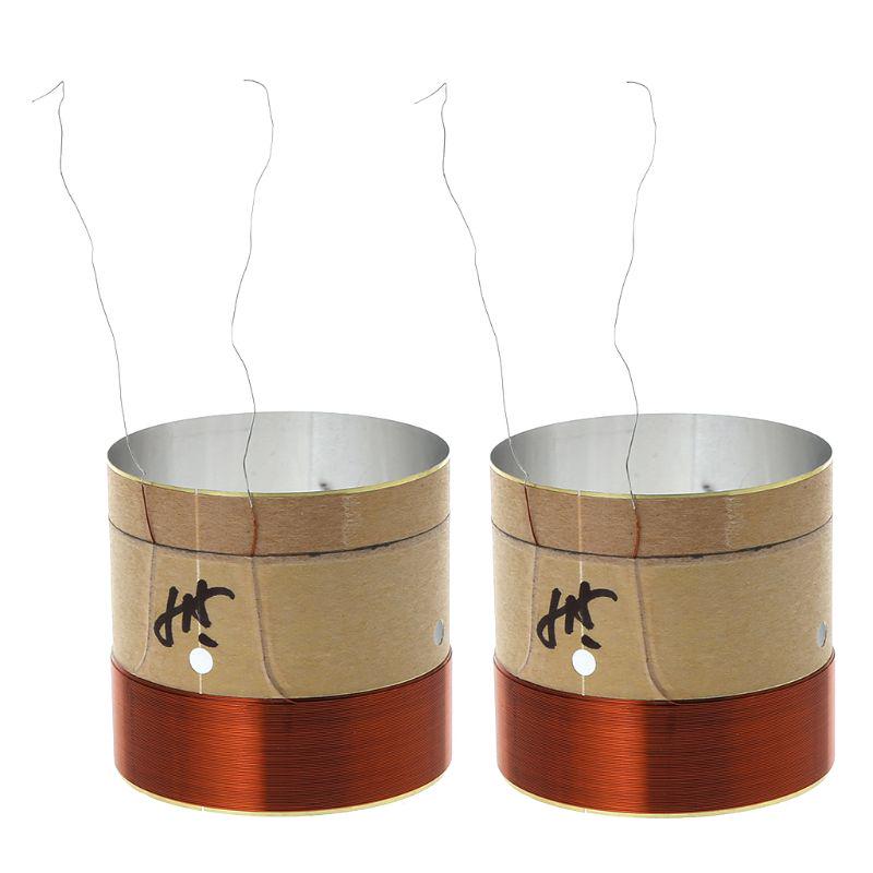 2 шт. 51,5 мм Катушка динамика НЧ-динамика ASV Белый Алюминий для 10  12  15  Сабвуфера Катушка динамика для Ремонта Динамиков