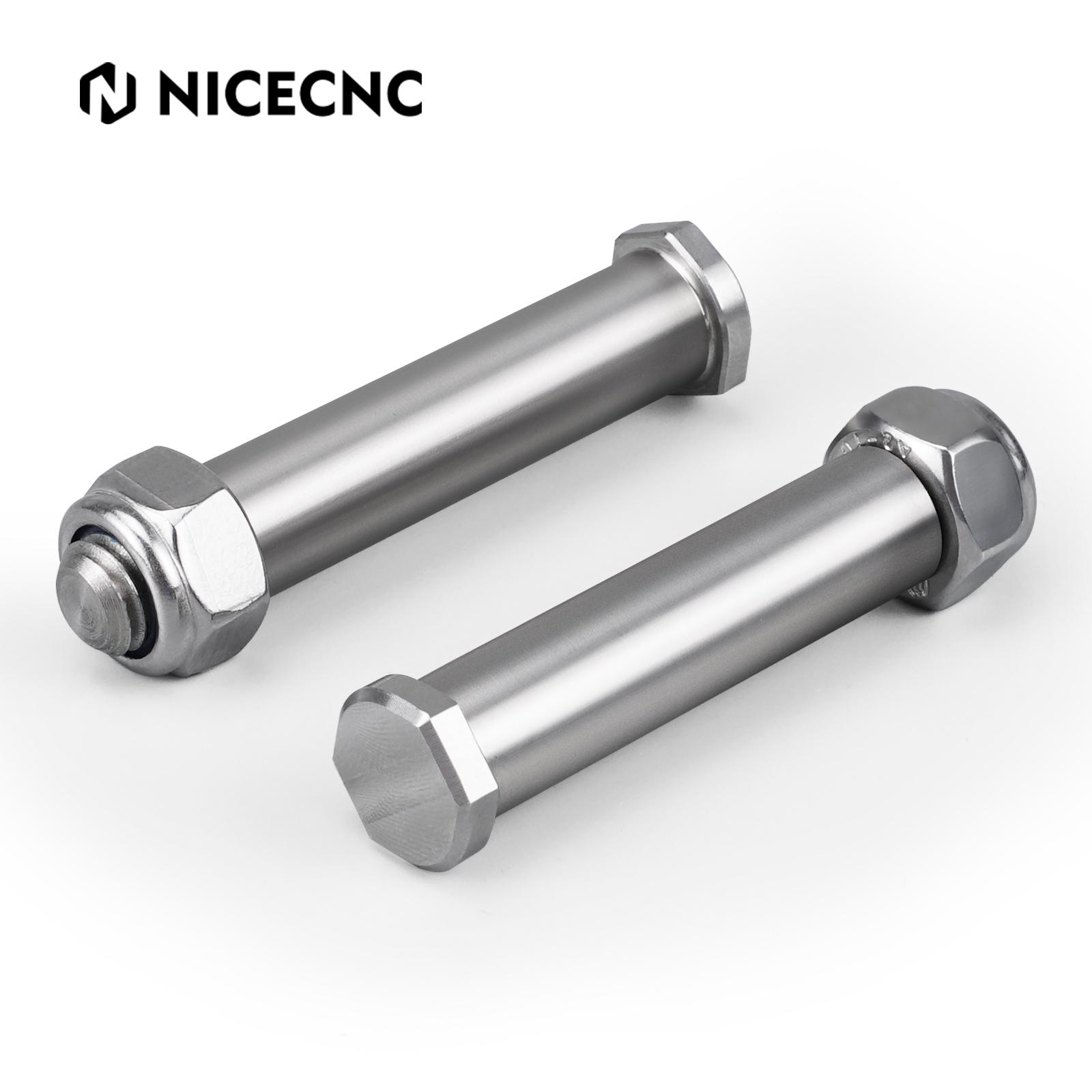 NICECNC For KTM EXC 300 2024 Stainless Steel Footpeg Foot Rest Mount Pins For KTM EXC-F 350 SXF 450 Husqvarna TE300 GasGas EC300