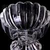 European Style Glassware Glass Dessert Bowl, Footed Ice Cream Cup, Small Vintage Pudding Dish Parfait Cup for Sundae, Fruit, Pudding, Condiment,