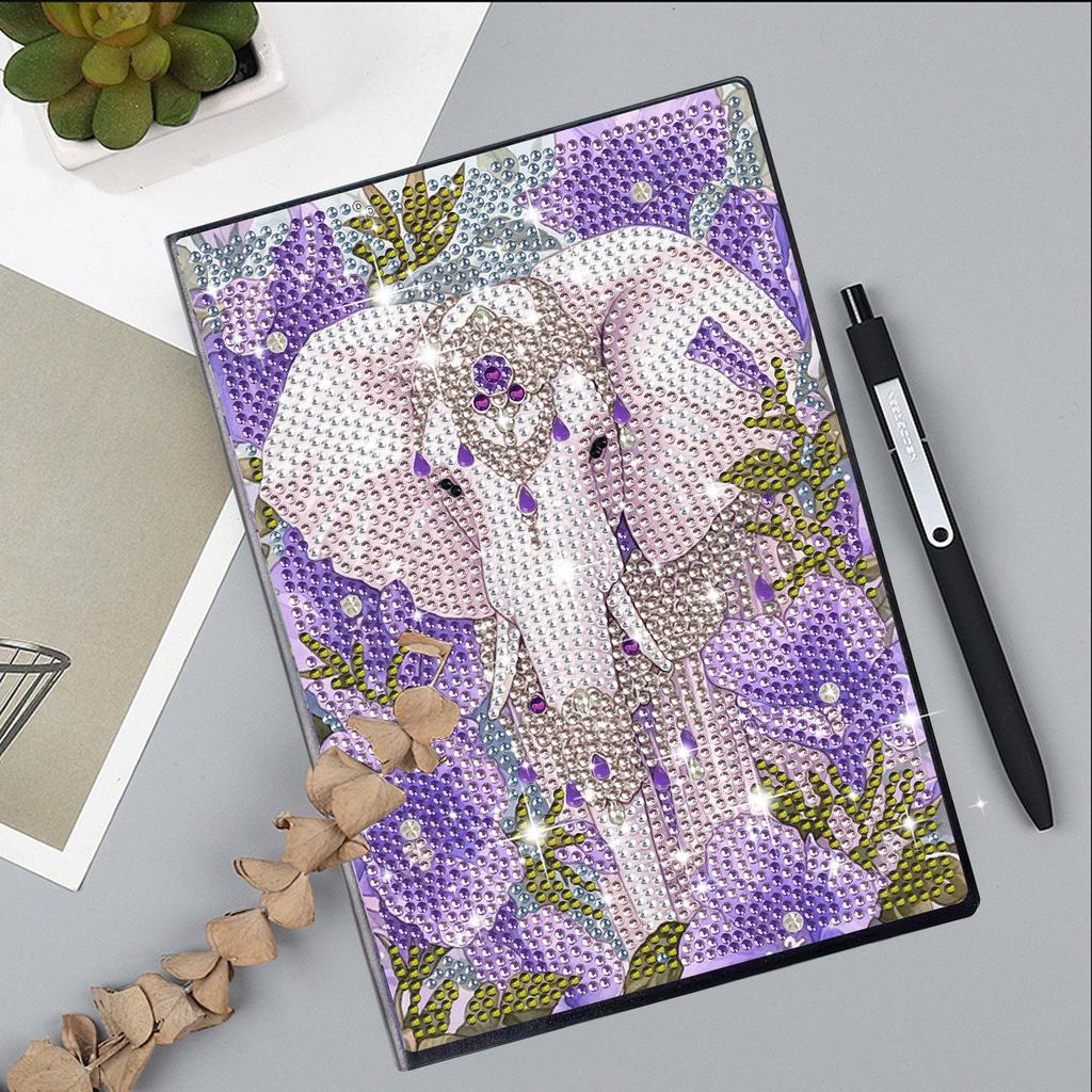 Handmade DIY Xian Porcelain Diamond Painting Notebook: Creative Educational Toy & Gift for Elementary Students, Teachers, and Kids with Stickers