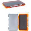 Fishing Tackle Box With EVA Foam Insert Waterproof Lure Storage Case For Fly Fishing Hooks Sturdy Carbon Steel Lock 17.5x10.4cm