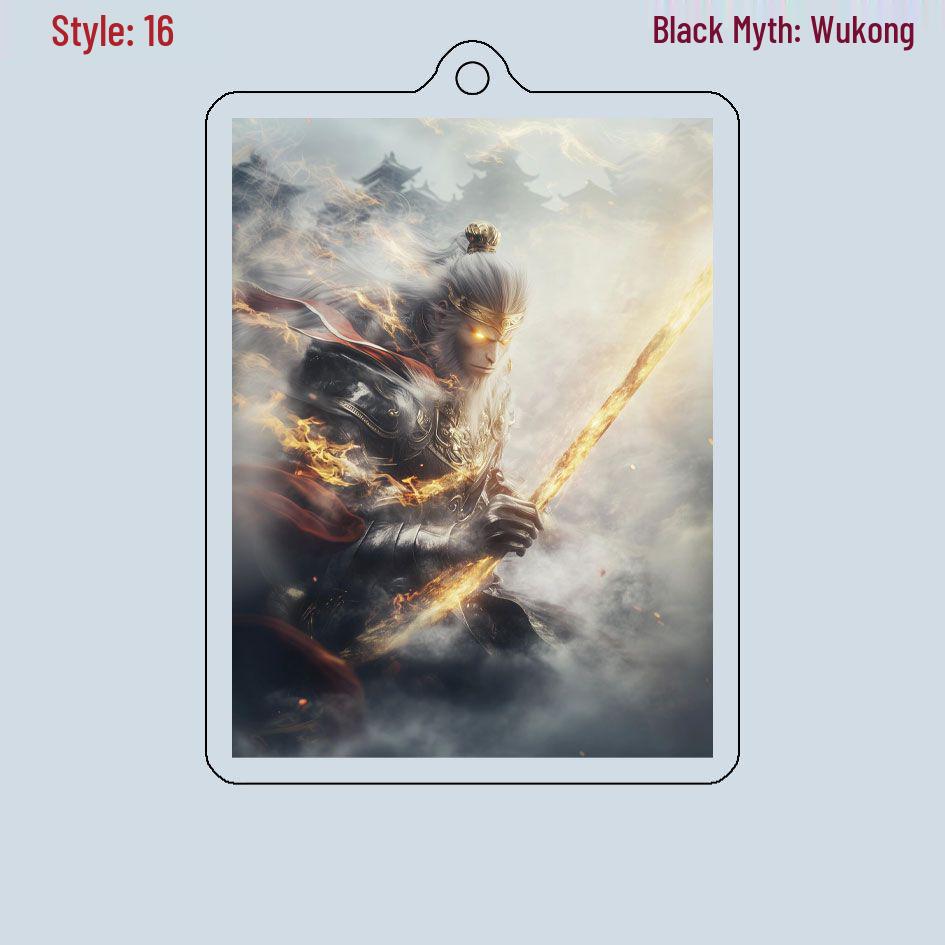 Black Myth Wukong Double-Sided Acrylic Keychain and Luggage Tag - Customizable with Images