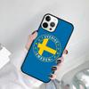 Custodia Cover Bandiera Svedese Per iPhone 17 Air 15 Pro MAX 16 Plus 14 11 12 13