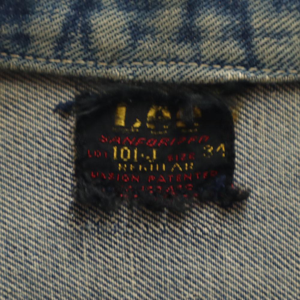 Lee 50s Vintage 101J Red Tag Late Model Denim Jacket 34 Jeans Men's Used