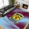 Crystal Velvet Rug Custom Name Text, Soft Non Slip Floor Mat Home DecorBurnley Football