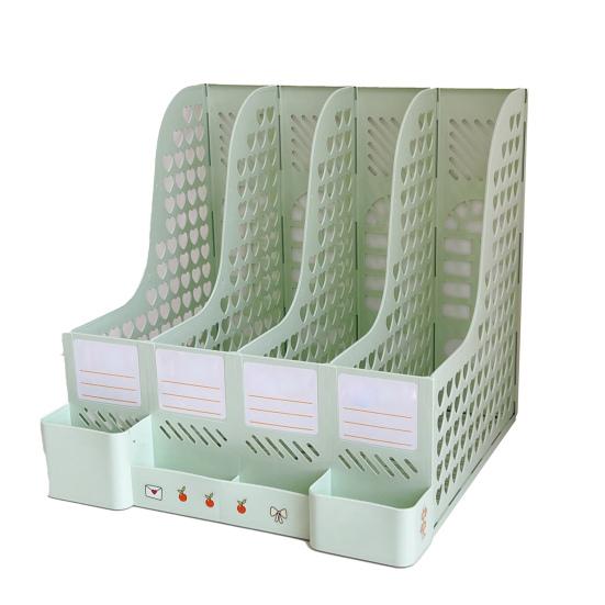 File Box Convenient Large Capacity Widely Used Ornamental Detachable Long Lasting Sturdy Stationery File Basket Storage Box for School