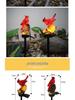 Solar LED Flower Bird Lights for Outdoor Courtyard, Balcony, Garden, and Camping with Sensor Activation.