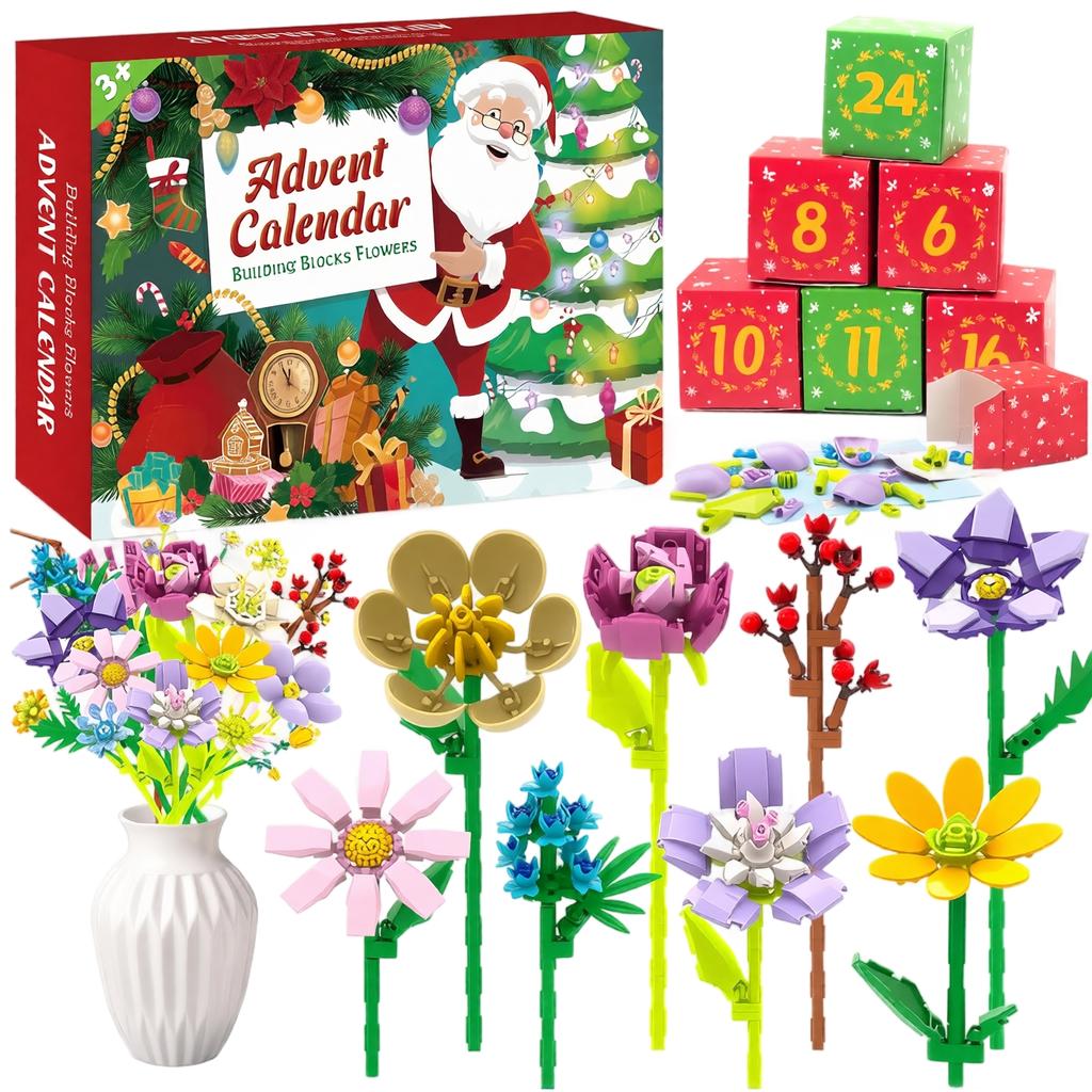 Flower Bouquet Building Christmas - Holiday Collectible Toy