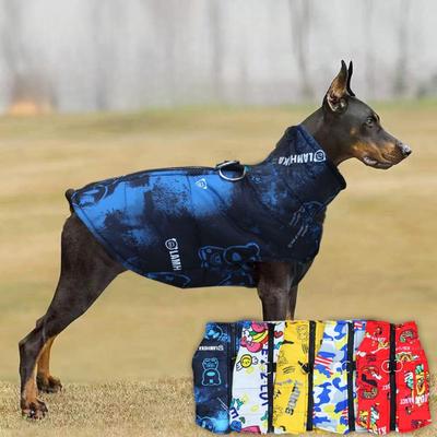 Impermeabile Caldo Vestiti per Cani Cappotto per Animali Domestici Gilet Invernale Giacca Imbottita con Zip Abbigliamento per Cani per Cani Piccoli Medi Grandi L'Outfit Faccia da Cane
