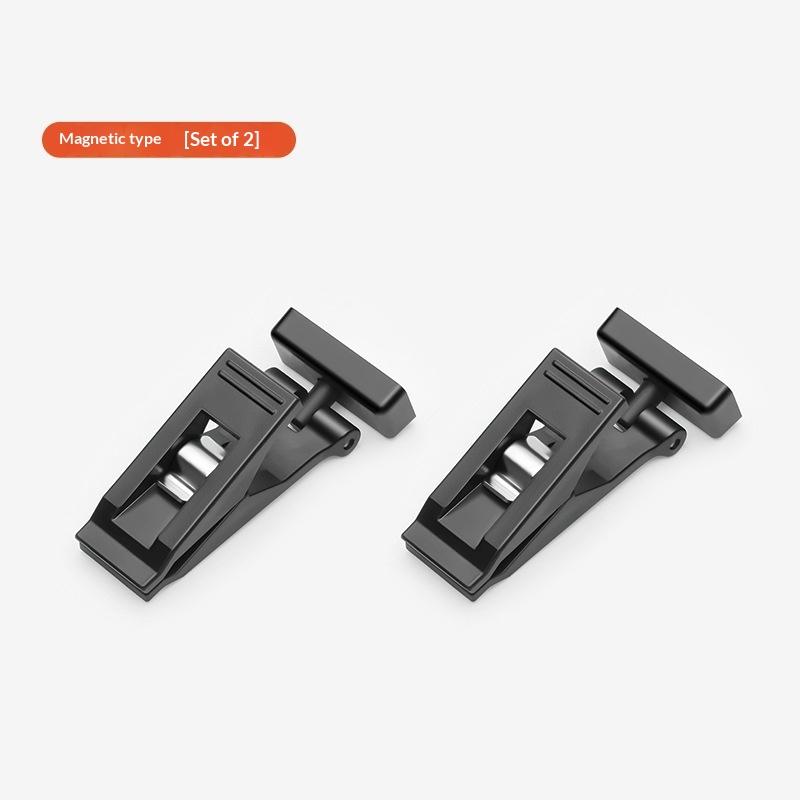 

2Pcs Magnetic Attraction Multifunctional Car Glasses Clip Ticket Storage Clip Fixing Clip Self Adhesive Mini Car Storage Clip