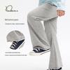 Naju Girls' Soft Terry Flared Casual Pants