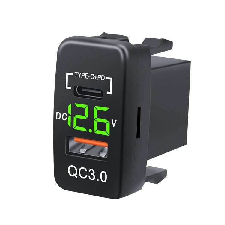 Non-Destructive Install USB QC3.0 Fast Charging Car Charger for Toyota Vehicles