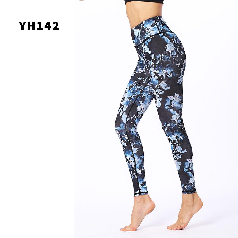 New digital printing yoga pants women's outdoor fitness pants tight dance pants