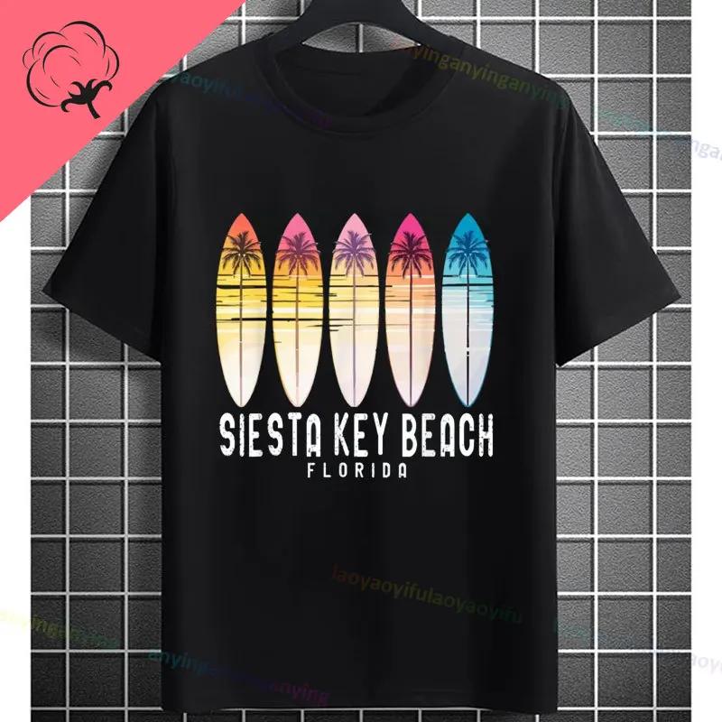 Unisexs South Beach Miami Retro Vibes Print Tshirt With Vintage 80s Design Casual Shortsleev Crewneck Pure Cotton Tshirt