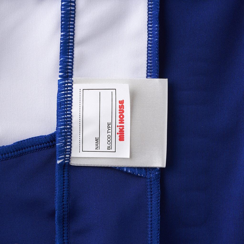 Logo Pool UV Vyrobeno pro Tmavě modré [MIKI HOUSE] Plavky, 3/4 délka, Plavky, Plavání, Ochrana, Chlapci, Japonsko, Miminka, Děti, Děti,