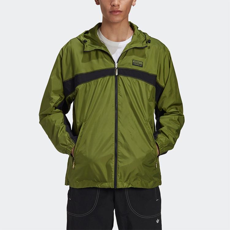 Adidas Originals Trefoil RYV PKT WB Hooded Casual Jacket Men Jackets Olive-Green GJ6741