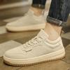 Mode Heren Suède Loafers Instappers Casual Schoenen voor Mannen 2024 Nieuw Ademend Canvas Rijschoenen Comfortabele Mocassins Antislip Schoenen