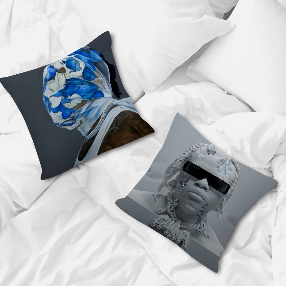 Singer Gunna Hot Album Pillowcase Toon Gift Cushion Cover Bedroom Home Sofa Chair Seat Decor Pillow Case