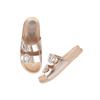 Shoetopia Women'S Flat Sandal-5 Kids Uk (Chamkila-Golden)-Eu38