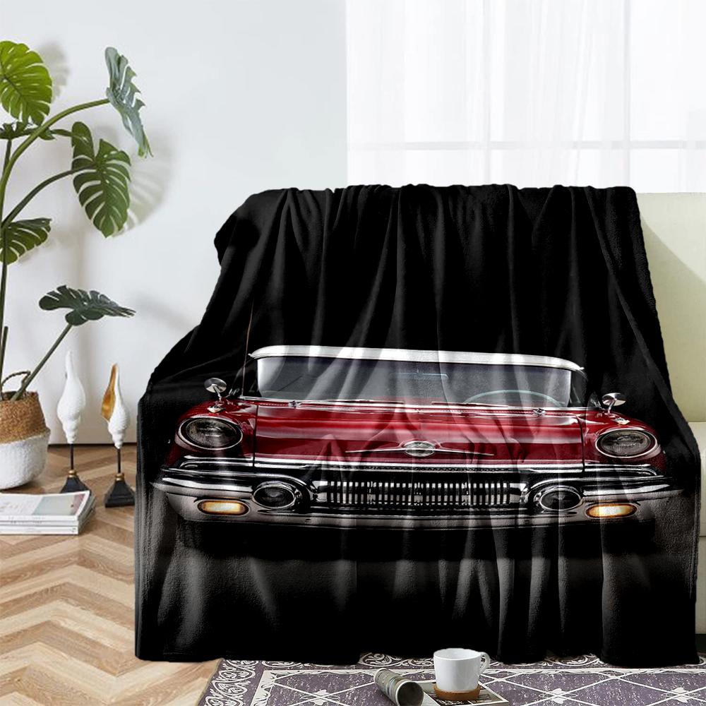 Pontiac Theme Printed Blanket - Perfect for Couch, Bed, Travel & Outdoor Use | Machine Washable, Cozy & Durable.