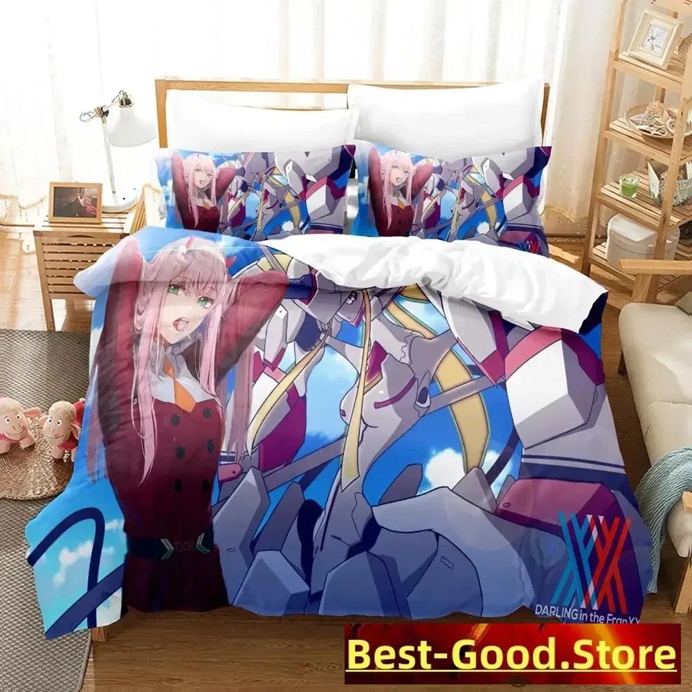 Kawaii  Bedding Set Single Twin Full Queen King Size Bed Set Aldult Kid Bedroom Duvetcover Sets Anime