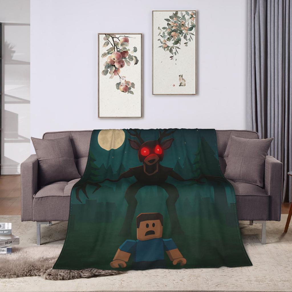 99 Nights In The Forest Game Blanket  Soft Print Plush Throw Blanket For Bedroom Travel Office Flannel Bedspread Bed Cover