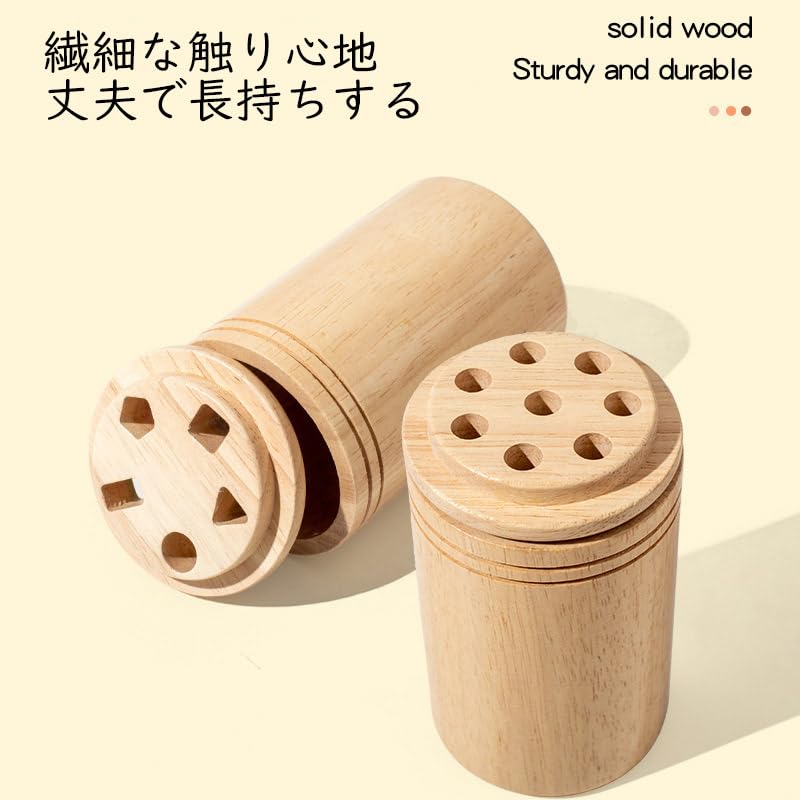 Montessori Color Sorting Tubes Educational Toy, Wooden Toy for Toddlers, Learning Tool, Educational Toy, Birthday Gift for Boys and Girls (3-in-1