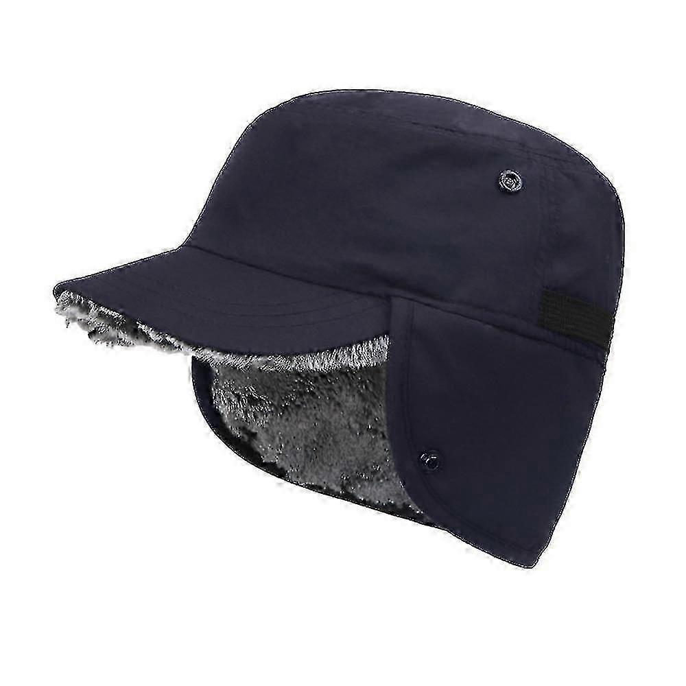 Winter Ear Flaps Hat With Peaked Cap Basecap Trapper Waterproof Unisexzz44