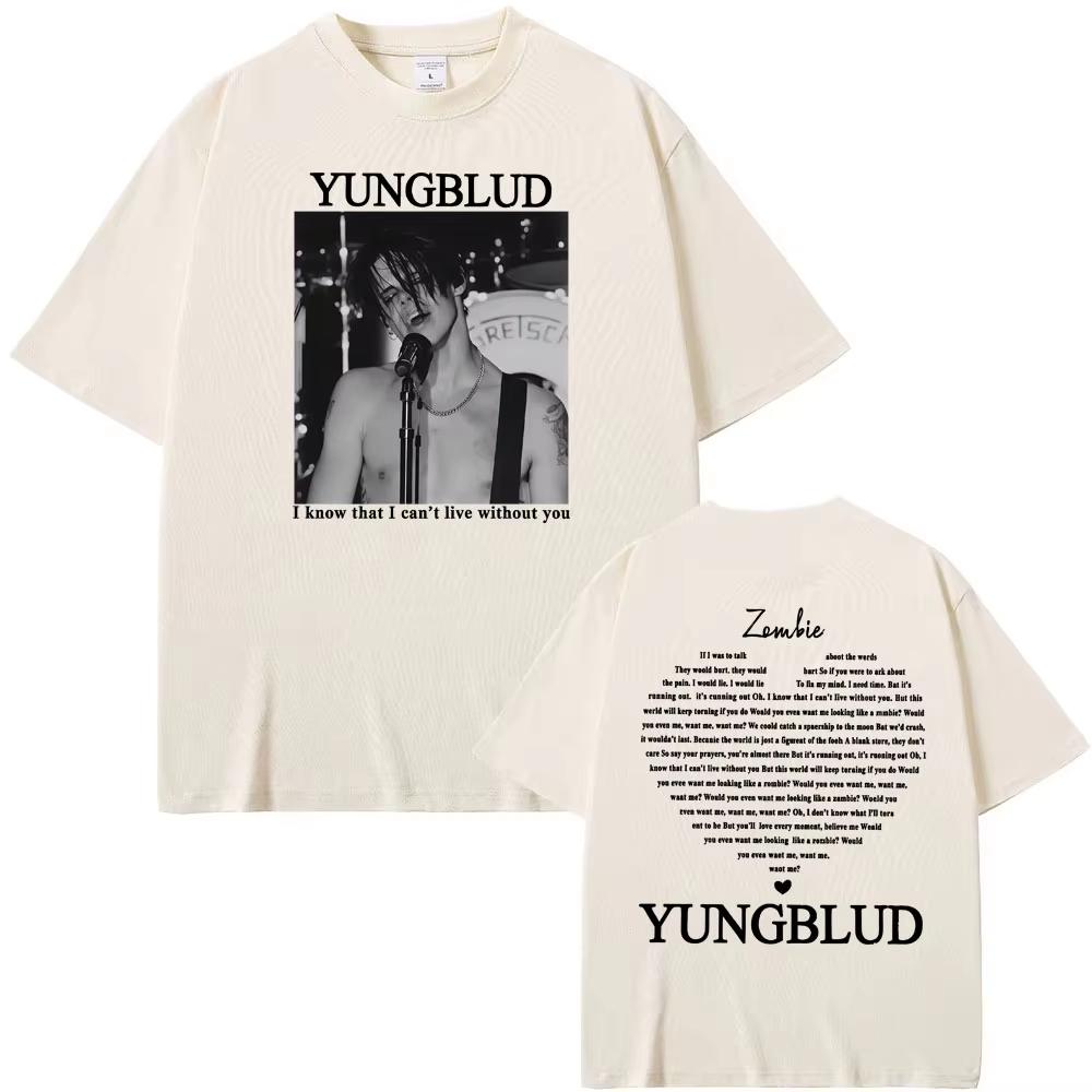 Yungblud Zombie Rocková Kapela Grafické Tričko Pánské Hip Hop Retro Hudební Fanoušek Oblečení Trička Dámské Ležérní Kulatý Výstřih Vysoce Kvalitní Tričko