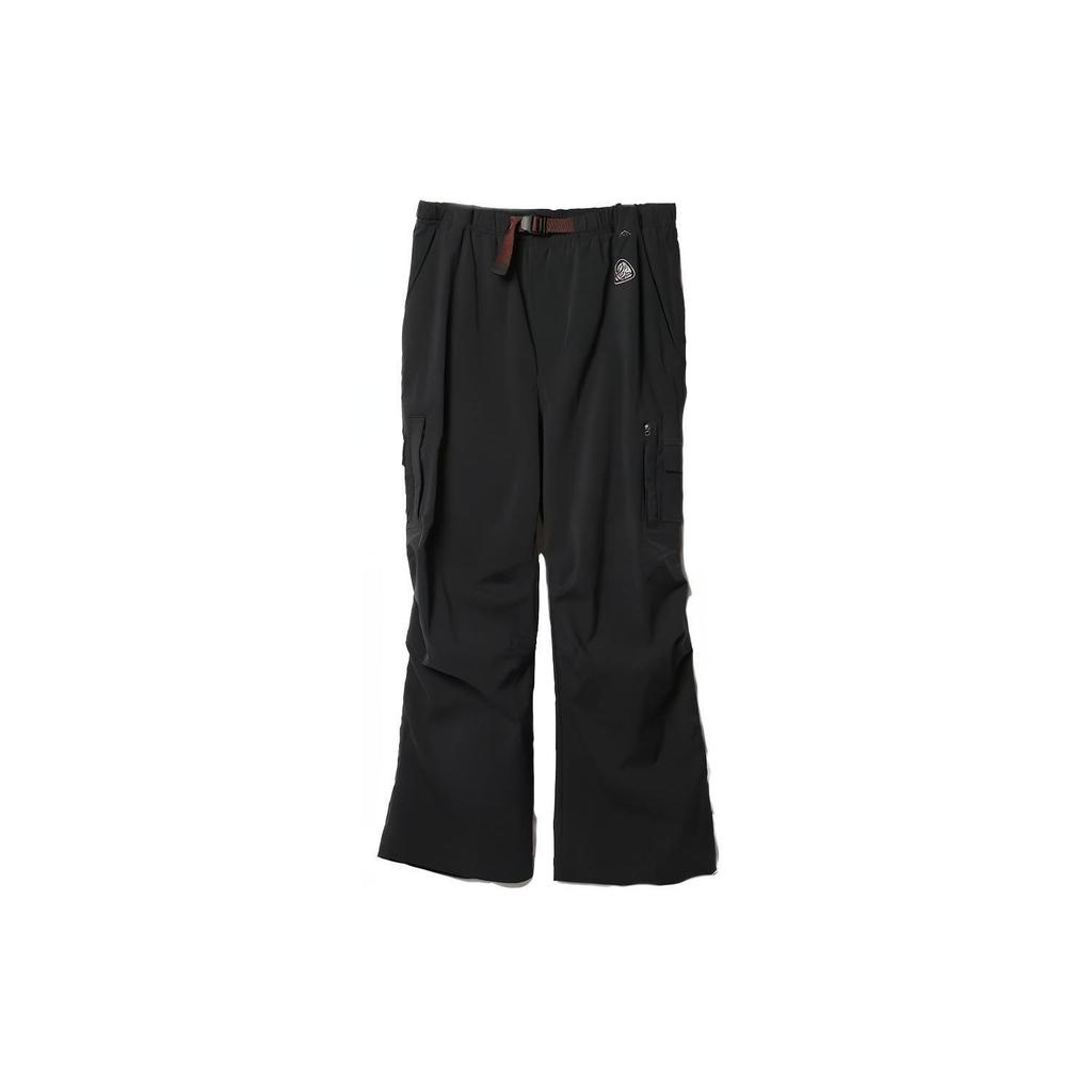 Nike High-Waist Loose Straight-Leg Casual Pants With Brand Print Logo Men Bottoms Black DX6970-010