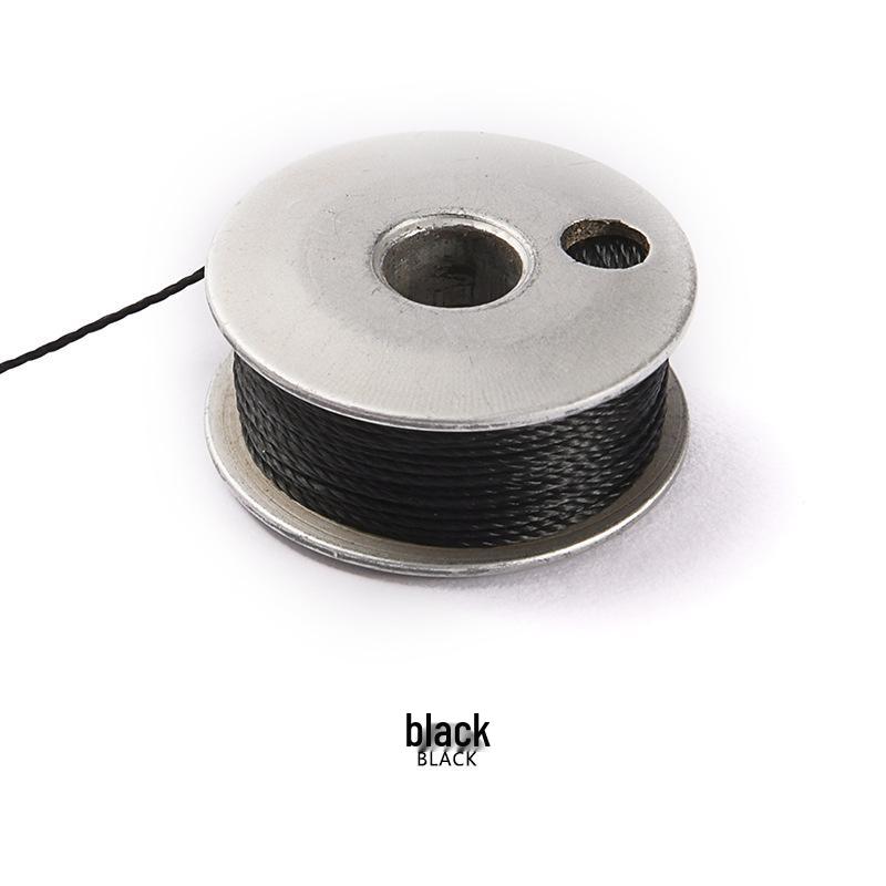 Ma Huang Shi MHS-D-8 Black Leather DIY Bag Strap Ring | Vegetable Tanned Leather Case & Self-Stitching Accessories Clip