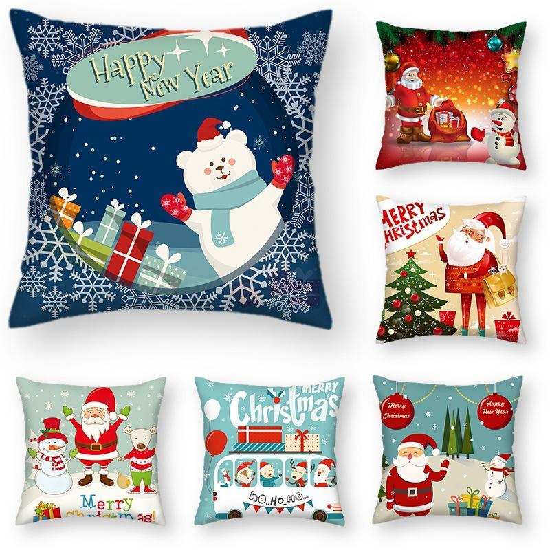 Weihnachtskissen im nordischen Stil, Sofakissen, Bürokissen, Auto-Lendenkissen, Amazon