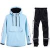 Unisex Couples' Ski Hoodie Set: Warm, Thickened Snowboard Suit for Men and Women.
