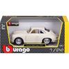 Bburago 1/24 Scale Porsche 356B Coupe 1961 White / Diecast Model Car, Finished Model, 18-22079 CM