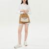 Longchamp Solid Color Metallic Bamboo Handle Leather Shoulder Tote Bag Small Women Bags White 10230HPN555