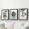 3pcs/set Geometric Art Oil Painting Canvas with Wood Frame Draw Wall Decor Home Room Decorations