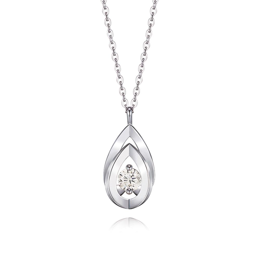 Roseedor Light Me Pair Diamond Necklace (Wg)_212200112