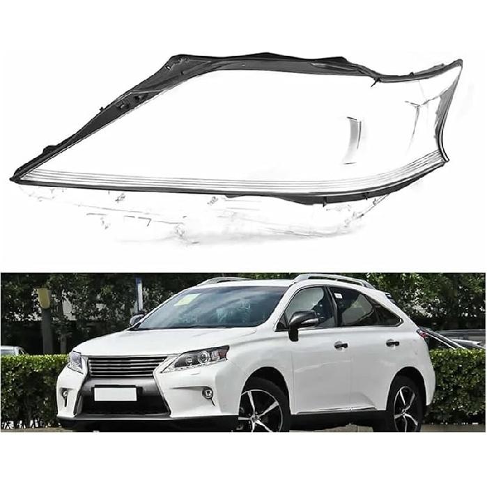 Car Headlight Lens Cover, Compatible For Lexus RX270 RX350 RX450H Headlamp Lampshade 2012-2015 Headlight Shade Shell Lens Lampshade(1 Pair)