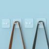 10/20Pcs Wall Mounted Storage Hooks Cord Holder Transparent Easy to Install Adhesive