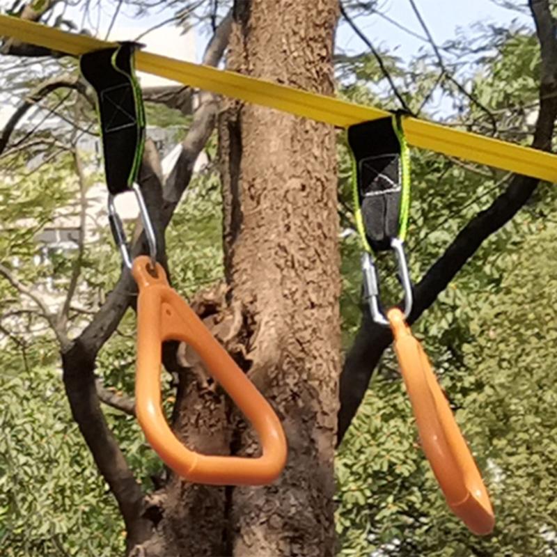 Anéis de Correias Suspensas para Crianças Anéis de Treino de Força Equipamento de Parque Infantil Interior Anéis de Ginástica para Crianças Treino de Fitness